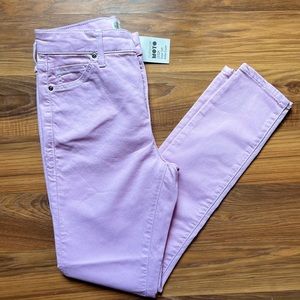 NWT Lilac Topshop Leigh Mid-Rise Skinny Jeans Size 26x30